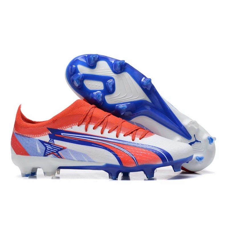 Botas de Fútbol Puma Ultra Ultimate FG Rojo&Blanco&Azul (#39~#45)