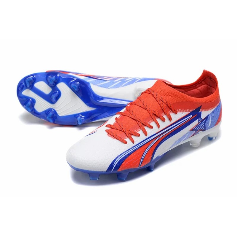 Botas de Fútbol Puma Ultra Ultimate FG Rojo&Blanco&Azul (#39~#45)