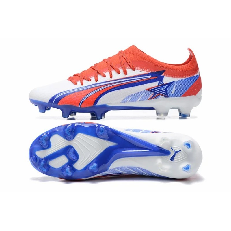 Botas de Fútbol Puma Ultra Ultimate FG Rojo&Blanco&Azul (#39~#45)