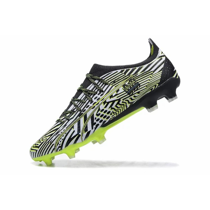 Botas de Fútbol Puma Ultra Ultimate FG Negro&Gris&Amarillo Fluorescente (#39~#45)