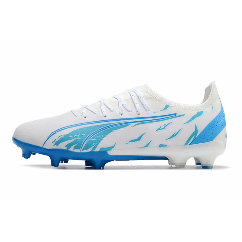 Botas de Fútbol Puma Ultra Ultimate FG Blanco&Azul Claro (#39~#45)