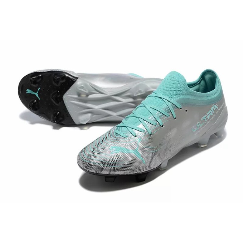 Botas de Fútbol PUMA Ultra 1.4 Instinct FG Plateado&Verde (#39~#45)