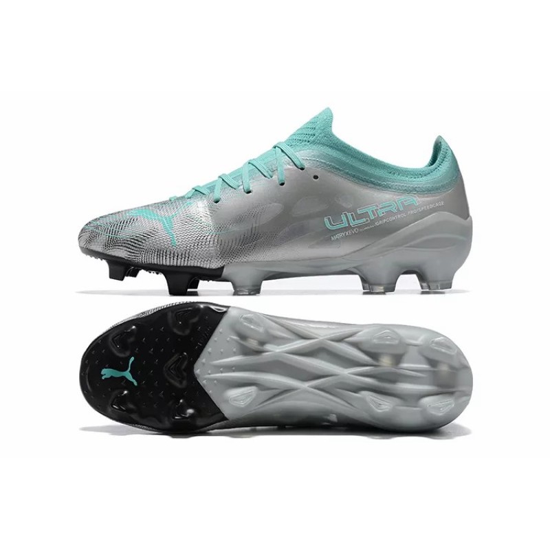 Botas de Fútbol PUMA Ultra 1.4 Instinct FG Plateado&Verde (#39~#45)