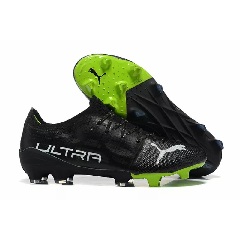 Botas de Fútbol PUMA Ultra 1.4 Instinct FG Negro&Verde Fluorescente (#39~#45)