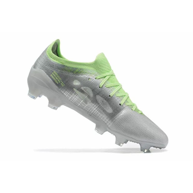 Botas de Fútbol Puma Ultra SL X RIMAC FG Plateado&Verde Fluorescente (#39~#45)
