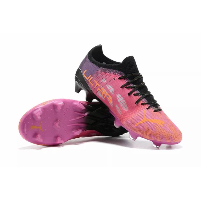 Botas de Fútbol Puma Ultra 1.3 FG / AG Rosado&Negro (#39~#45)