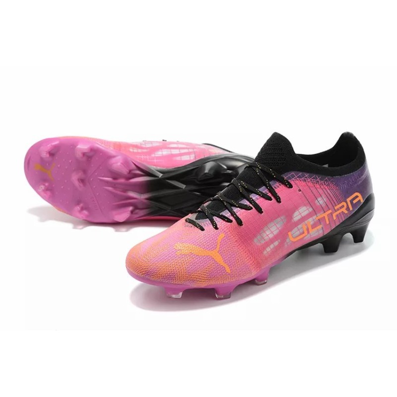 Botas de Fútbol Puma Ultra 1.3 FG / AG Rosado&Negro (#39~#45)