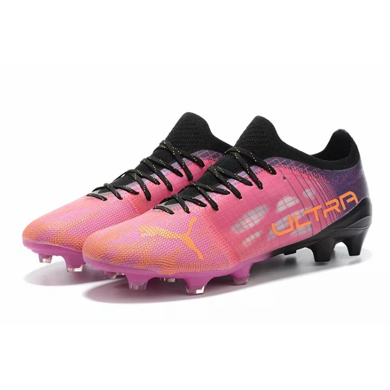 Botas de Fútbol Puma Ultra 1.3 FG / AG Rosado&Negro (#39~#45)