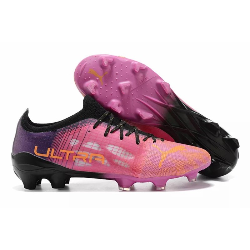 Botas de Fútbol Puma Ultra 1.3 FG / AG Rosado&Negro (#39~#45)