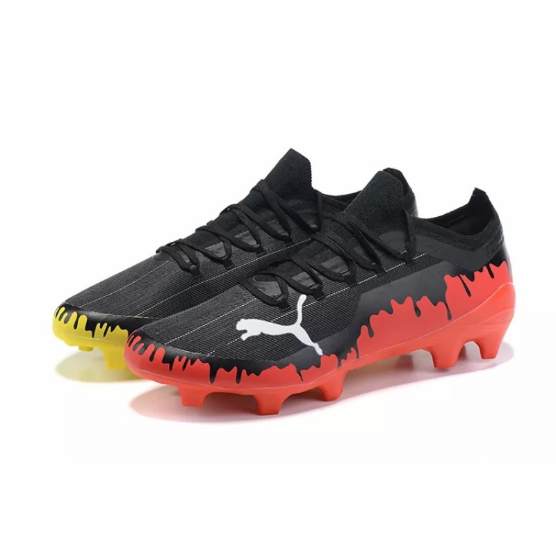 Botas de Fútbol Puma Ultra 1.3 FG / AG Negro&Rojo&Amarillo (#39~#45)