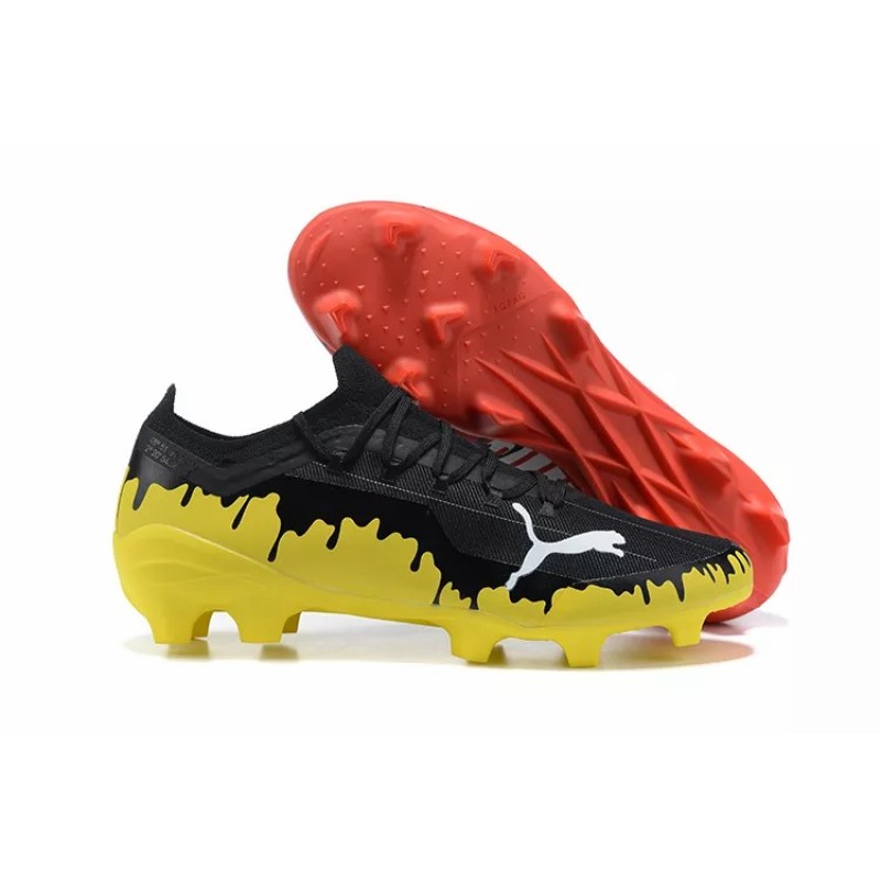 Botas de Fútbol Puma Ultra 1.3 FG / AG Negro&Rojo&Amarillo (#39~#45)