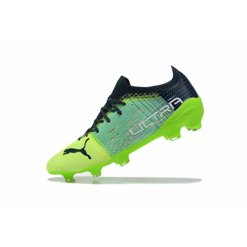 Botas de Fútbol Puma Ultra 1.3 FG / AG Verde Fluorescente&Amarillo Fluorescente&Negro (#39~#45)