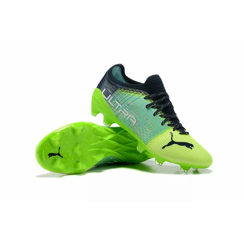 Botas de Fútbol Puma Ultra 1.3 FG / AG Verde Fluorescente&Amarillo Fluorescente&Negro (#39~#45)