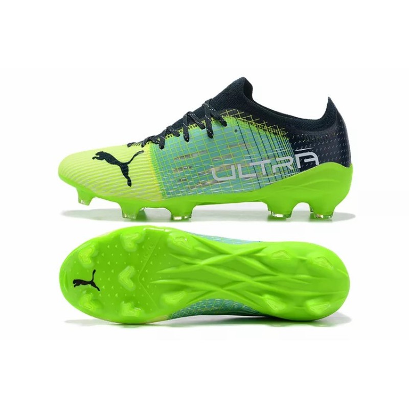 Botas de Fútbol Puma Ultra 1.3 FG / AG Verde Fluorescente&Amarillo Fluorescente&Negro (#39~#45)