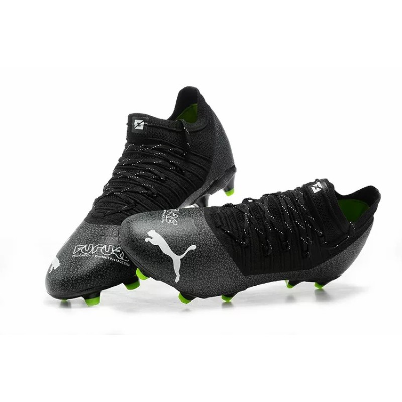 Botas de Fútbol Puma Future Z 1.3 Instinct FG Negro&Blanco&Verde Fluorescente (#39~#45)