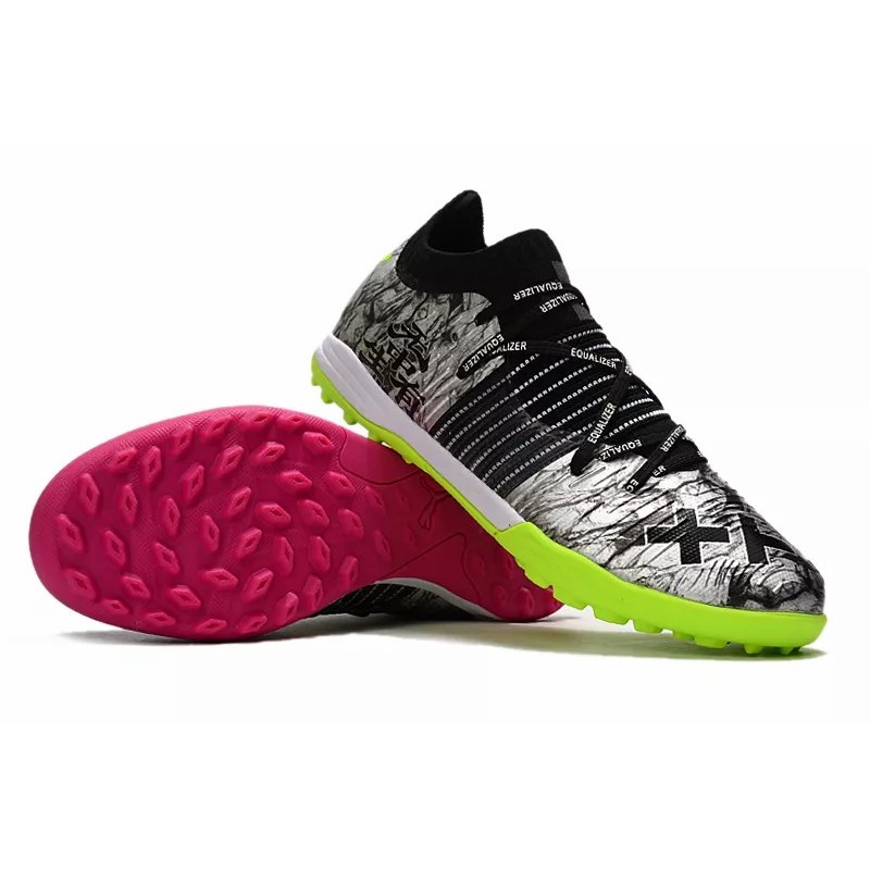 Botas de Fútbol Puma × Equalizer Future Z 1.1 TF Plateado&Amarillo Fluorescente&Rosa (#39~#45)