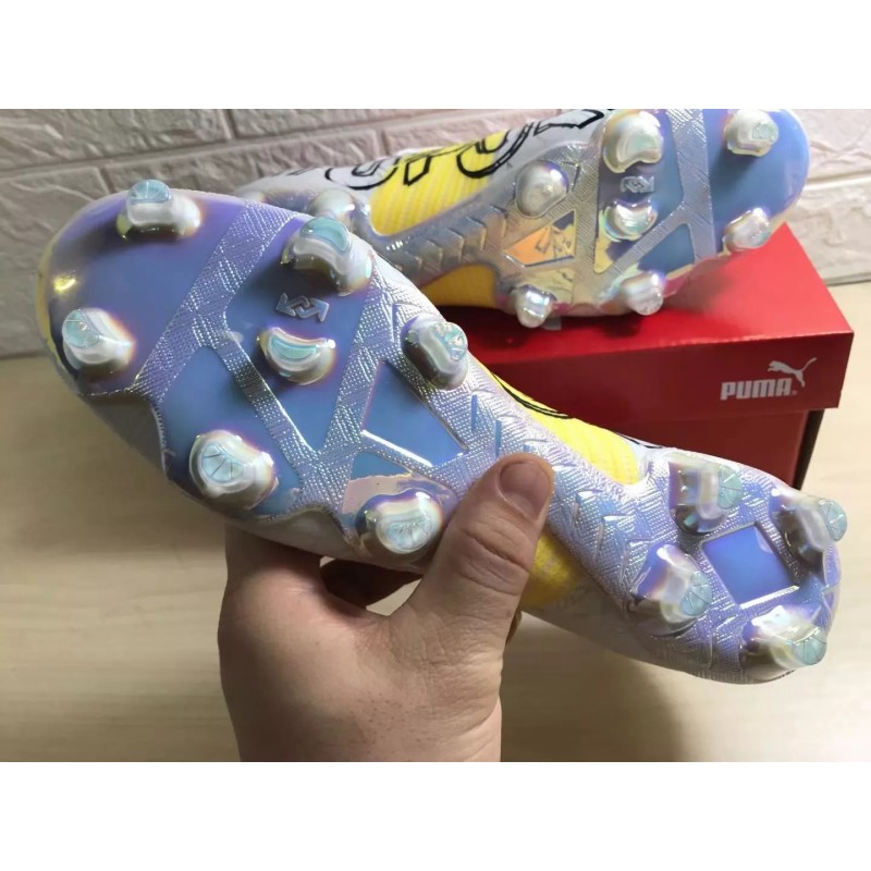 Botas de Fútbol Puma Future Z 1.1 FG Blanco&Amarillo (#39~#45)