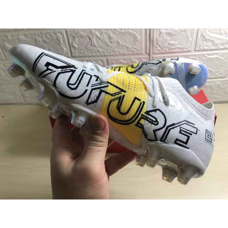 Botas de Fútbol Puma Future Z 1.1 FG Blanco&Amarillo (#39~#45)
