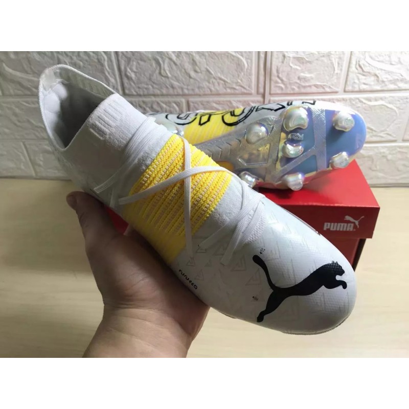 Botas de Fútbol Puma Future Z 1.1 FG Blanco&Amarillo (#39~#45)