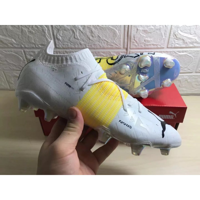 Botas de Fútbol Puma Future Z 1.1 FG Blanco&Amarillo (#39~#45)