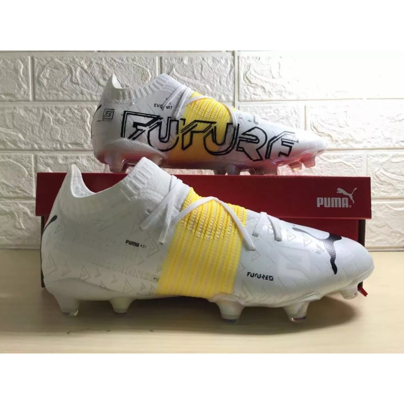 Botas de Fútbol Puma Future Z 1.1 FG Blanco&Amarillo (#39~#45)
