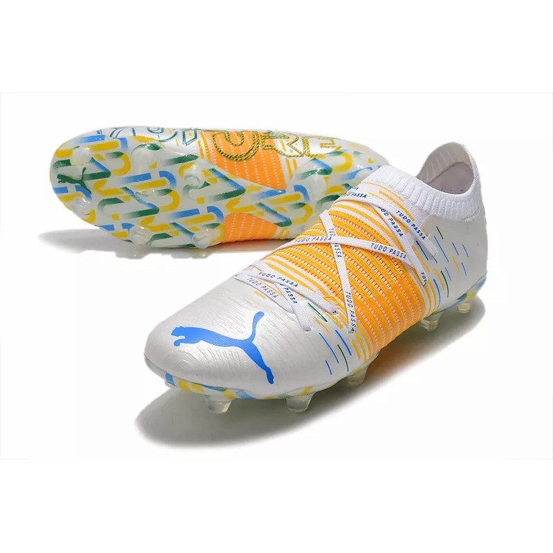 Botas de Fútbol Puma Future Z 1.1 FG Blanco&Naranja (#39~#45)