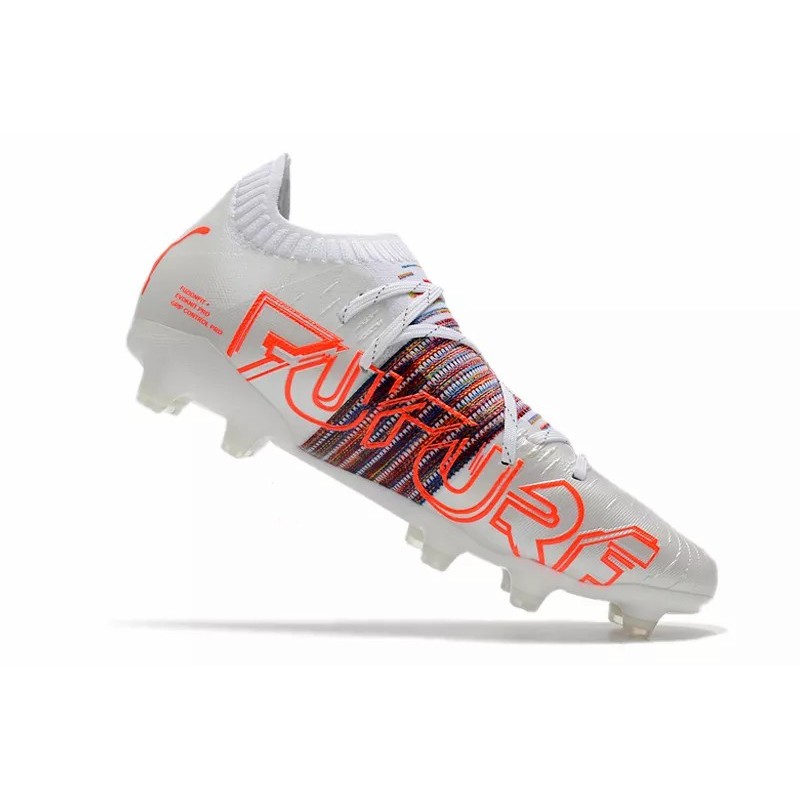 Botas de Fútbol Puma Future Z 1.1 FG Blanco&Rayas Arcoiris (#39~#45)