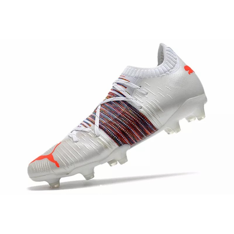Botas de Fútbol Puma Future Z 1.1 FG Blanco&Rayas Arcoiris (#39~#45)