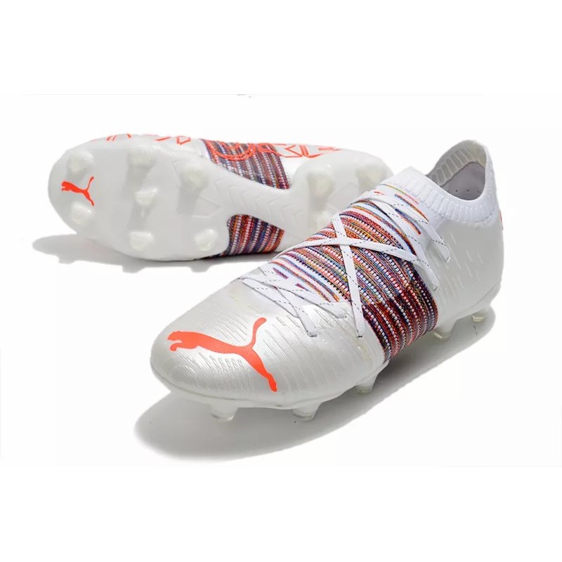 Botas de Fútbol Puma Future Z 1.1 FG Blanco&Rayas Arcoiris (#39~#45)