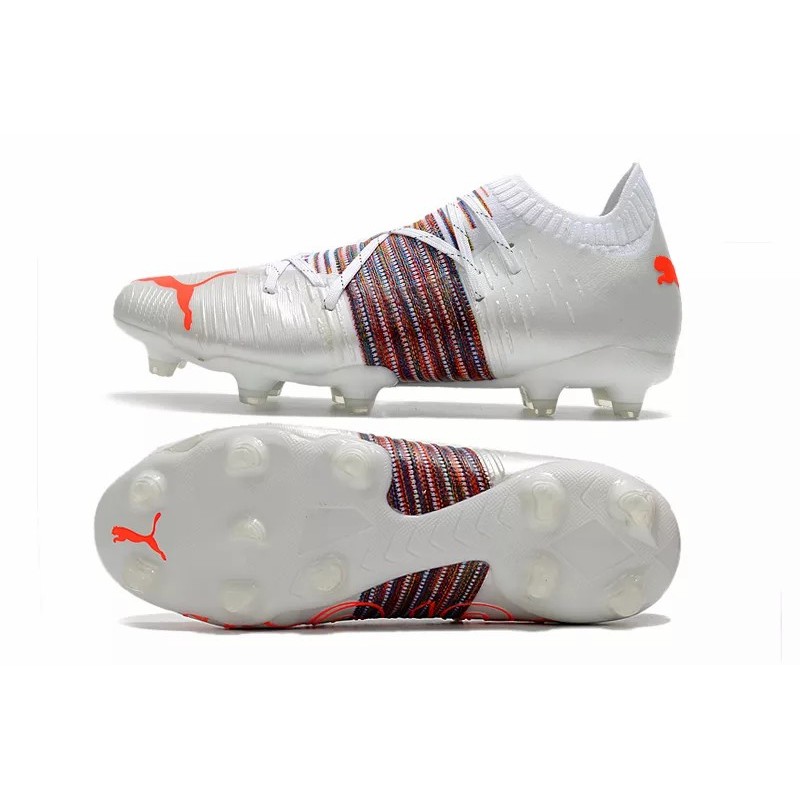 Botas de Fútbol Puma Future Z 1.1 FG Blanco&Rayas Arcoiris (#39~#45)