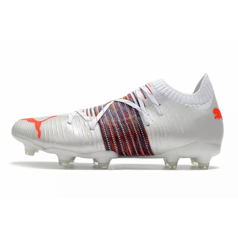 Botas de Fútbol Puma Future Z 1.1 FG Blanco&Rayas Arcoiris (#39~#45)