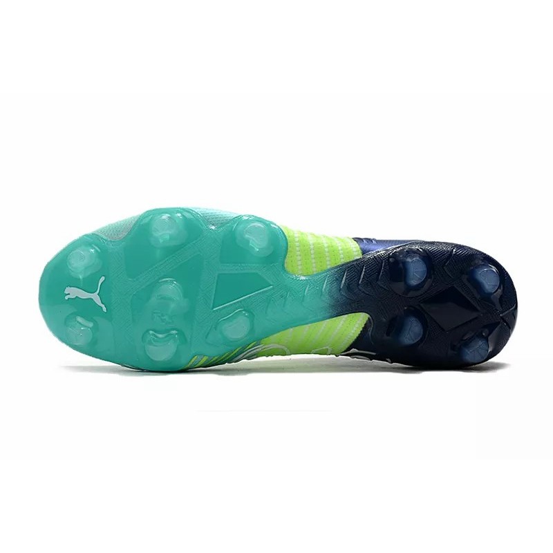 Botas de Fútbol Puma Future Z 1.1 FG Azul Marino&Amarillo&Verde Fluorescente (#39~#45)