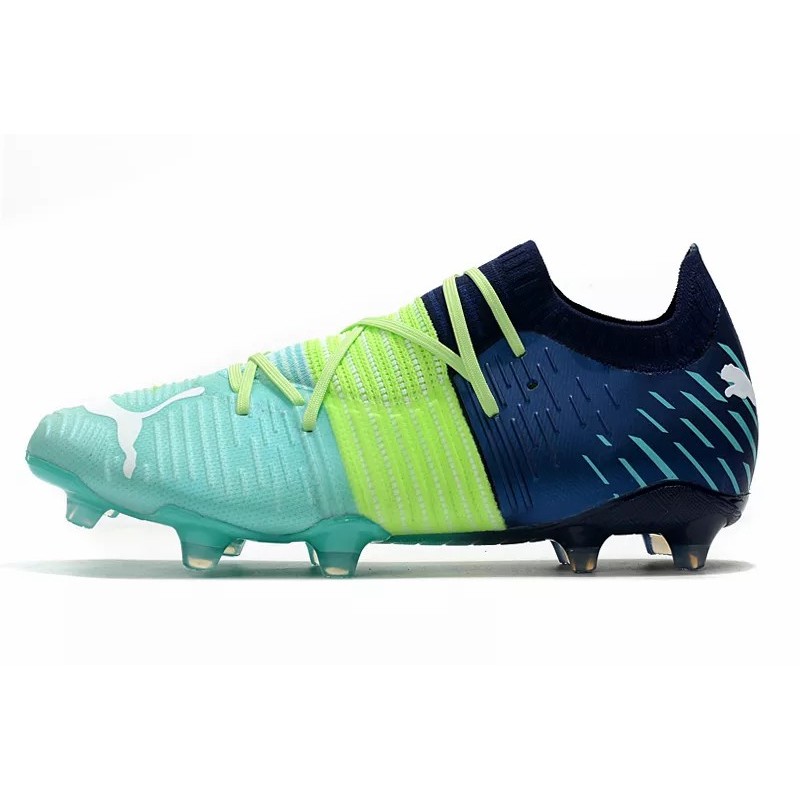 Botas de Fútbol Puma Future Z 1.1 FG Azul Marino&Amarillo&Verde Fluorescente (#39~#45)