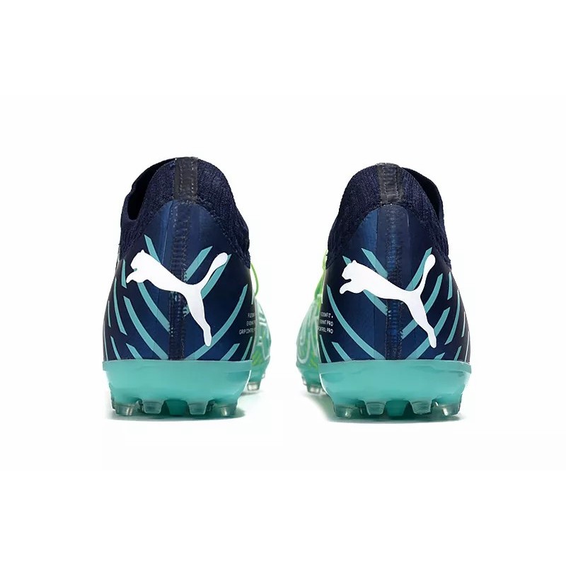 Botas de Fútbol Puma Future Z 1.1 MG Verde Claro&Amarillo&Azul Marino (#39~#45)