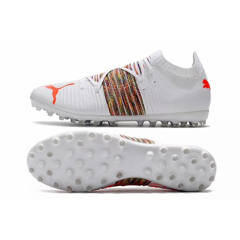 Botas de Fútbol Puma Future Z 1.1 MG Blanco&Rayas Arcoiris (#39~#45)