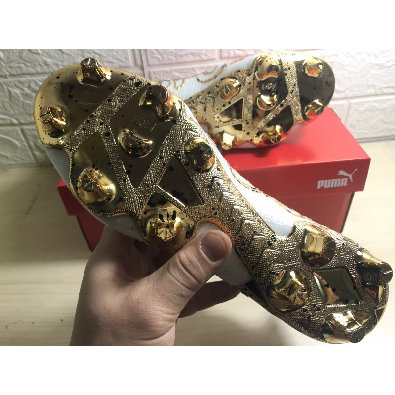 Botas de Fútbol Puma Future Z 1.1 FG Blanco&Dorado (#39~#45)