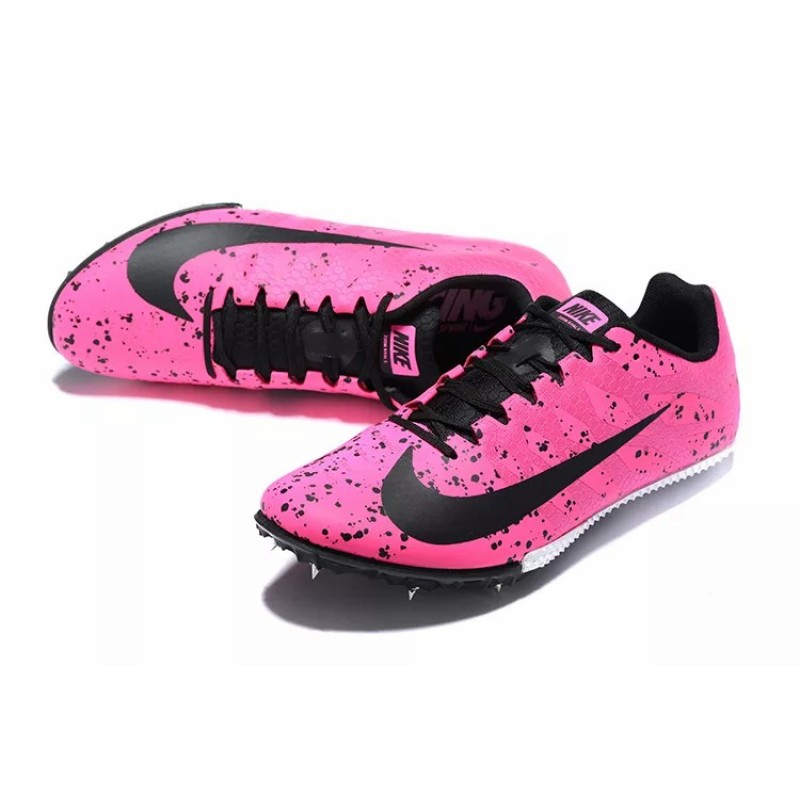 Zapatilla de Atletismo Nike Rival S9 Hombre Rosa&Negras Manchas (#39~#45)