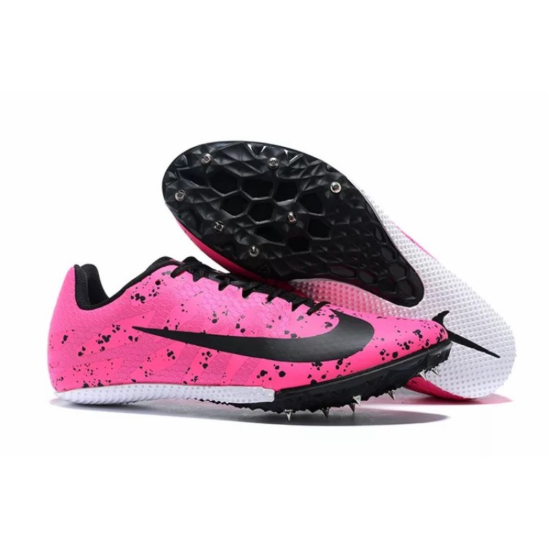 Zapatilla de Atletismo Nike Rival S9 Hombre Rosa&Negras Manchas (#39~#45)