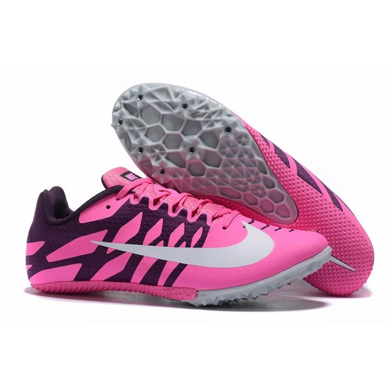 Zapatilla de Atletismo Nike Rival S9 Hombre Rosa&Negra Malla (#39~#45)