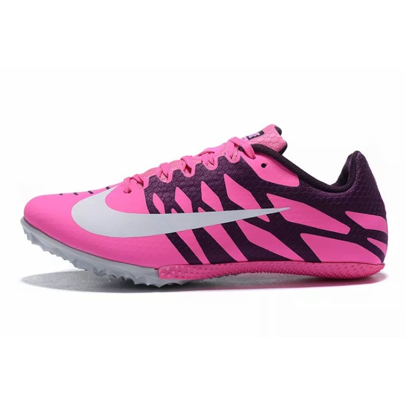 Zapatilla de Atletismo Nike Rival S9 Hombre Rosa&Negra Malla (#39~#45)
