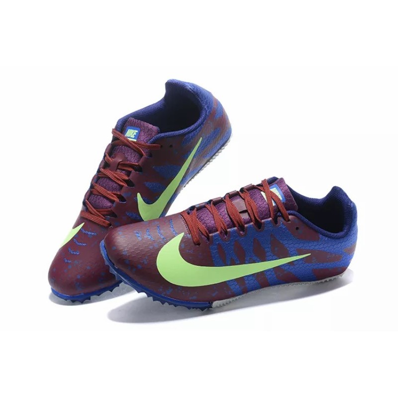 Zapatilla de Atletismo Nike Rival S9 Hombre Burdeos&Azul (#39~#45)