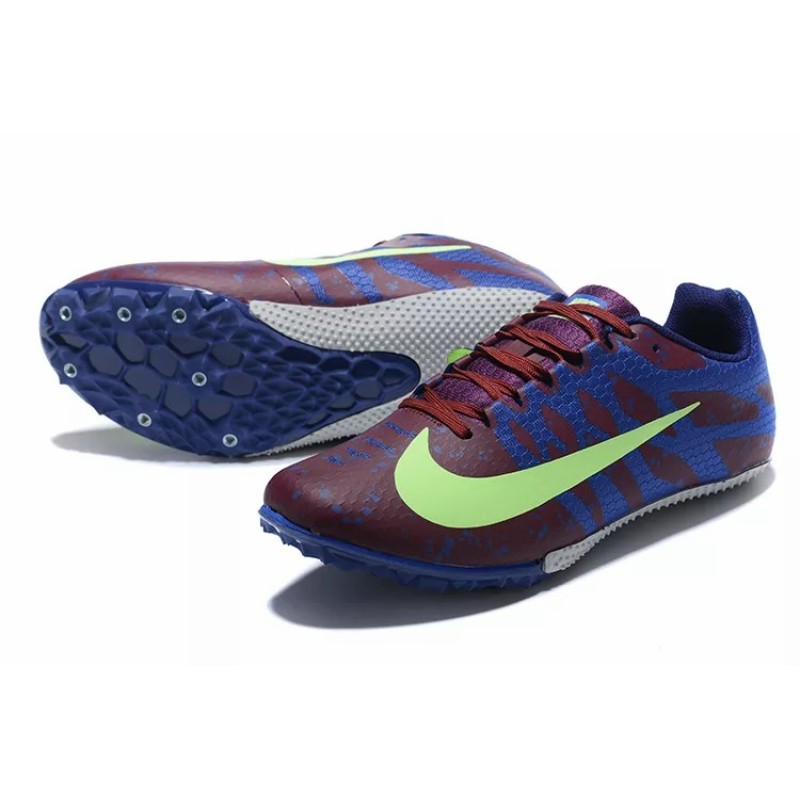 Zapatilla de Atletismo Nike Rival S9 Hombre Burdeos&Azul (#39~#45)