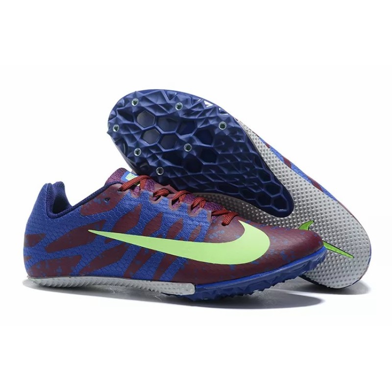 Zapatilla de Atletismo Nike Rival S9 Hombre Burdeos&Azul (#39~#45)