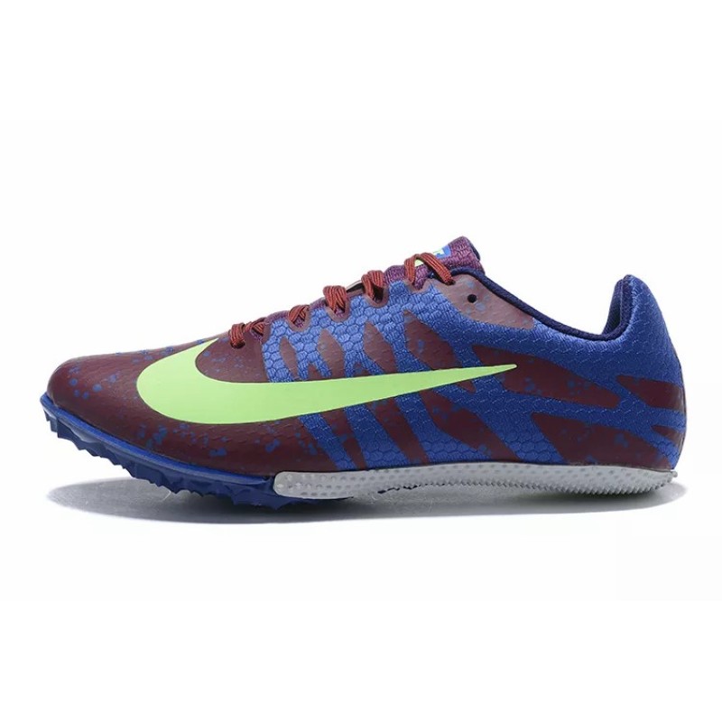 Zapatilla de Atletismo Nike Rival S9 Hombre Burdeos&Azul (#39~#45)