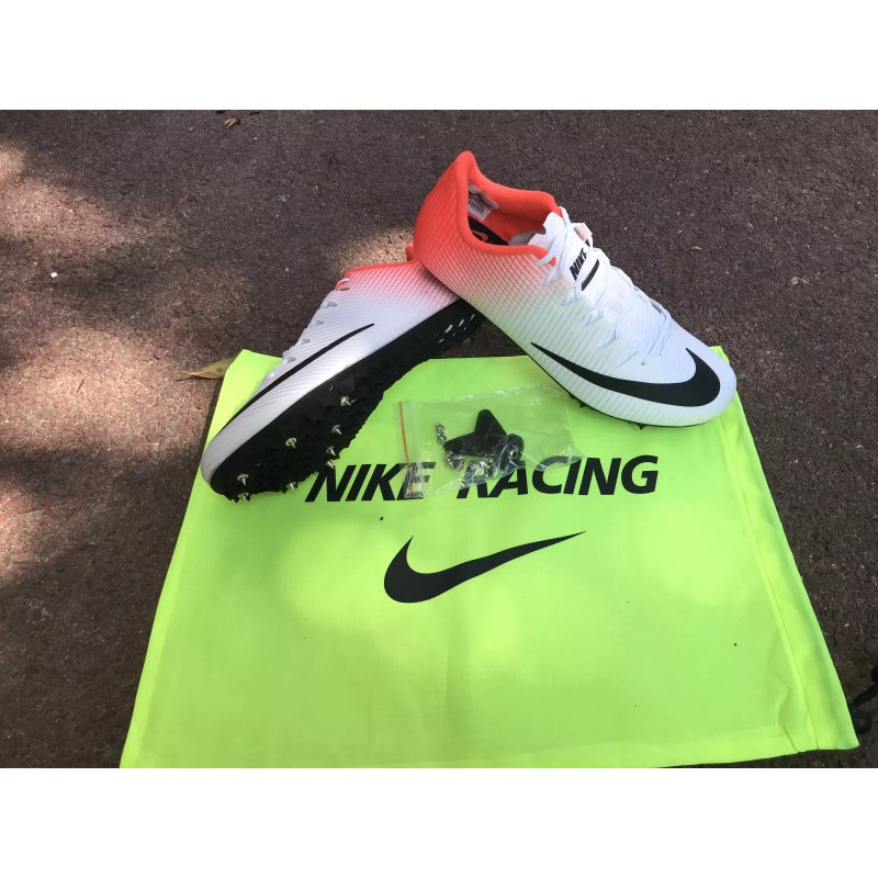 Zapatilla de Atletismo Nike Zoom Ja Fly 3 Unisex Blanco&Naranja (#36~#44)