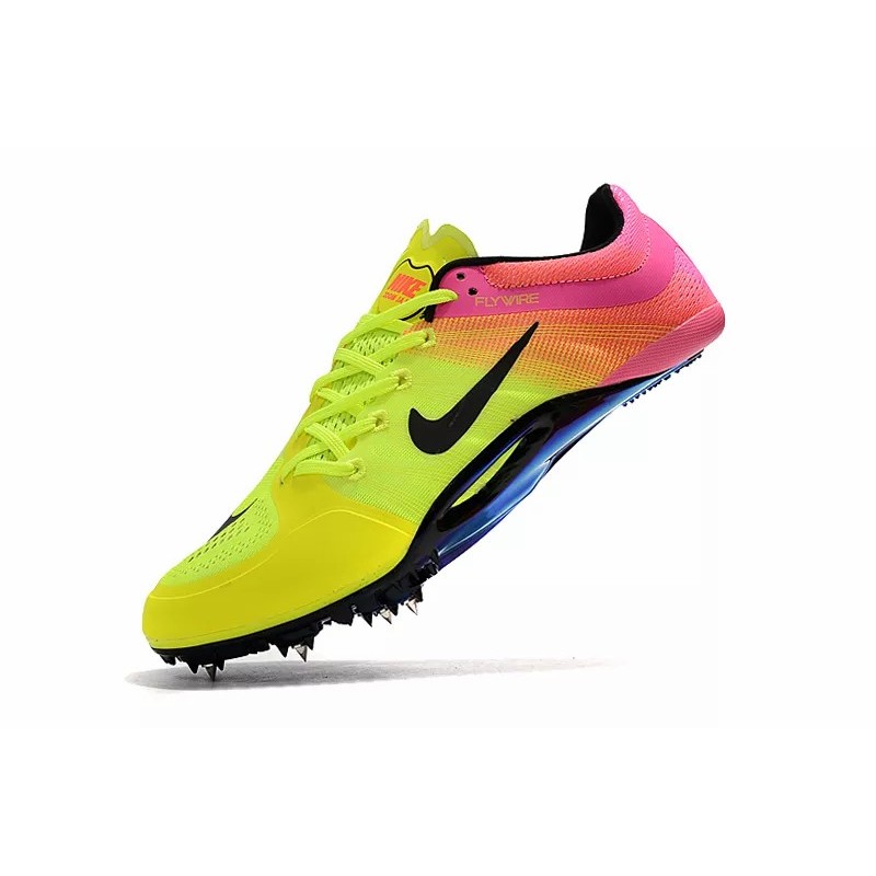 Zapatilla de Atletismo Sprint Spikes Hombre Naranja&Negro  /  Amarillo&Rosa  /  Amarillo&Negro  /  Blanco&Negro  /  Azul&Negro  /  Blanco&Azul  /  Púrpura  /  Blanco&Naranja  /  Blanco&Amarillo (#39~#45)
