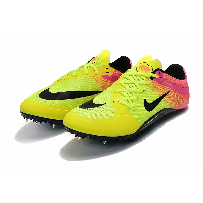 Zapatilla de Atletismo Sprint Spikes Hombre Naranja&Negro  /  Amarillo&Rosa  /  Amarillo&Negro  /  Blanco&Negro  /  Azul&Negro  /  Blanco&Azul  /  Púrpura  /  Blanco&Naranja  /  Blanco&Amarillo (#39~#45)