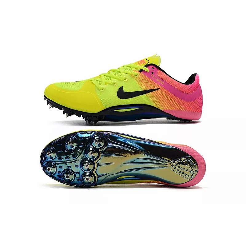 Zapatilla de Atletismo Sprint Spikes Hombre Naranja&Negro  /  Amarillo&Rosa  /  Amarillo&Negro  /  Blanco&Negro  /  Azul&Negro  /  Blanco&Azul  /  Púrpura  /  Blanco&Naranja  /  Blanco&Amarillo (#39~#45)